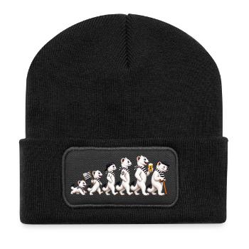 Hermine-Entwicklung - Recycelte Patch Beanie - Schwarz - Vorne