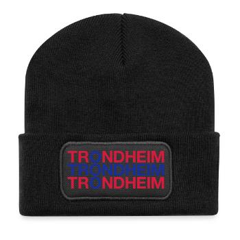 TRONDHEIM Norway Norway Norge Norwegian Flag - Recycled Patch Beanie - black - Front