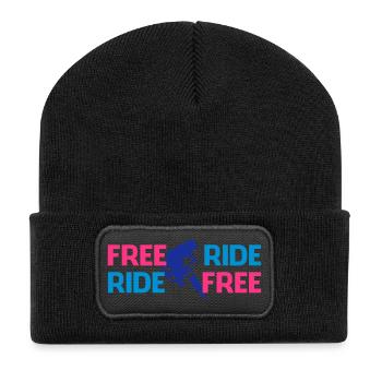 Freeride biker - Recycled Patch Beanie - black - Front