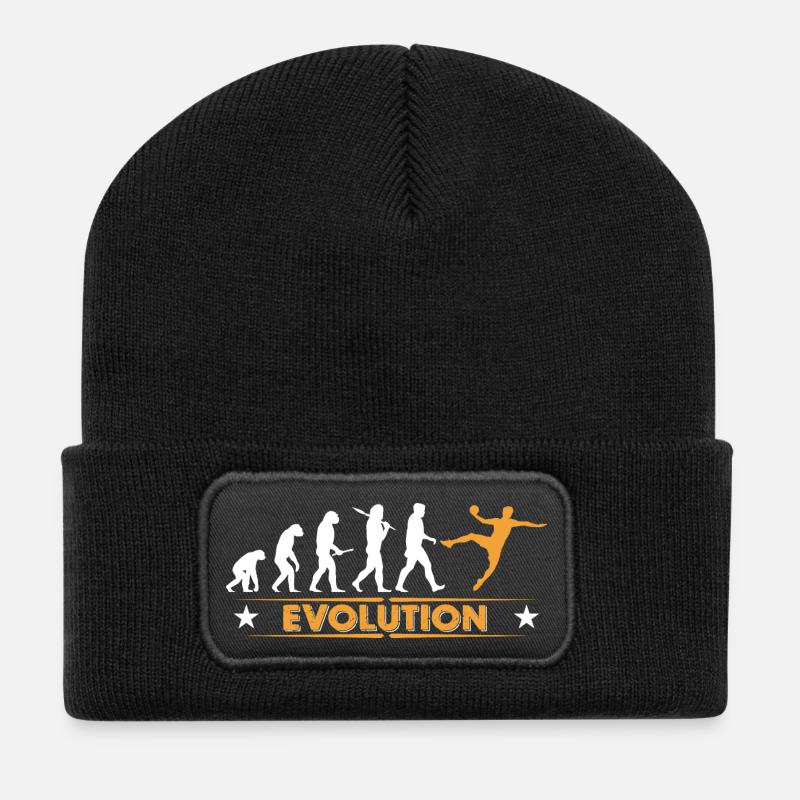 Handball Evolution - orange/weiss - Beanie recyclé à patch - noir