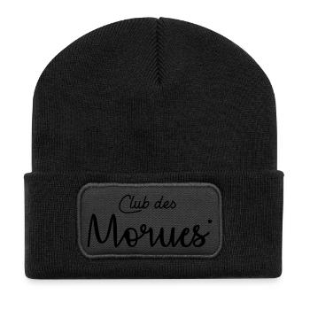 Club des Morues - Beanie recyclé à patch - noir - Devant