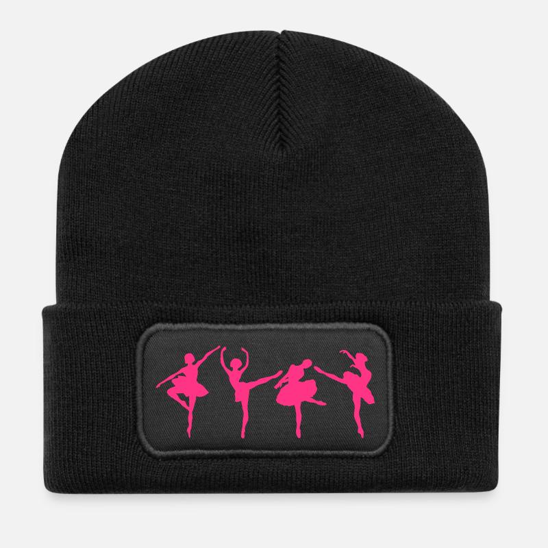 danseuse ballet dancer17 - Beanie recyclé à patch - noir