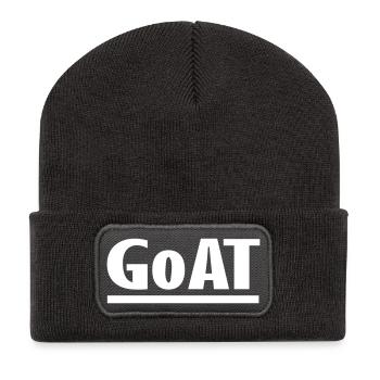 Ziege - Recycelte Patch Beanie - Dunkelgrau - Vorne