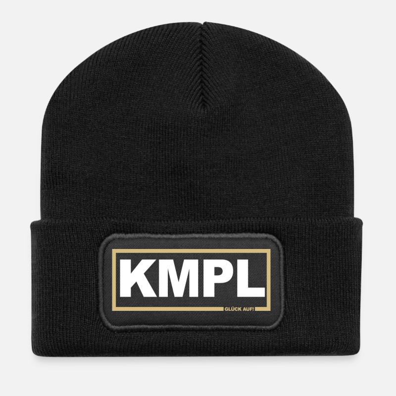 KMPL - Buddy gold - Recycled Patch Beanie - black