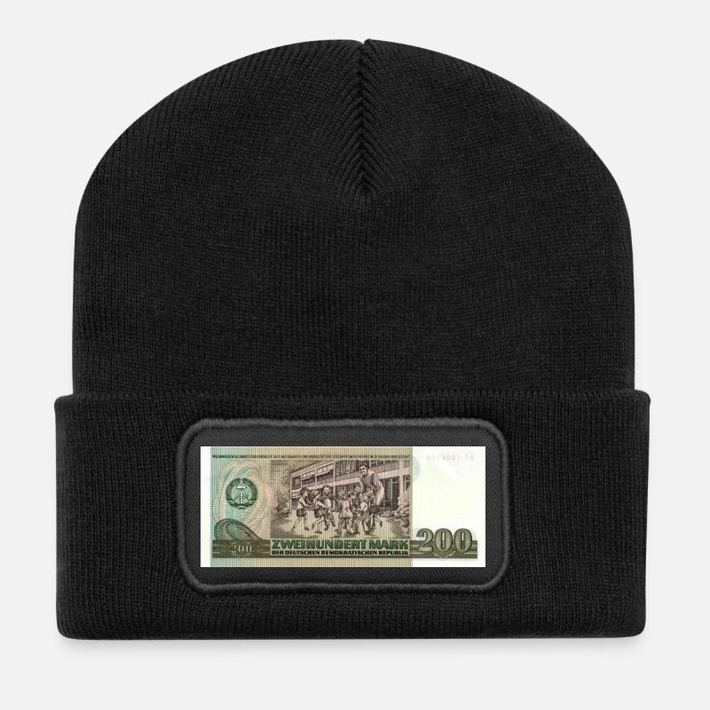 200 Marks of the GDR - Recycled Patch Beanie - black