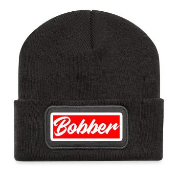 bobber chopper biker autocollant de croisière autocollant - Beanie recyclé à patch - charbon - Devant