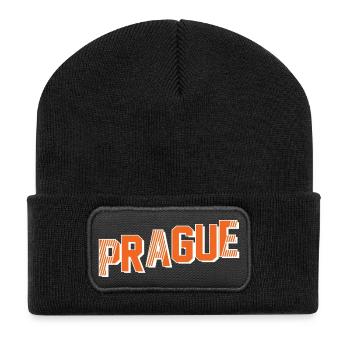 Prague - Recycelte Patch Beanie - Schwarz - Vorne