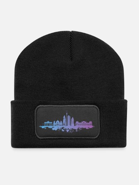 Berlin Brandenburg Gate Capital - Recycled Patch Beanie - black