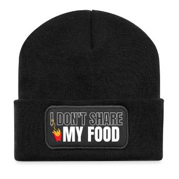 Don't Share My Food - Recycled Patch Beanie - black - Front