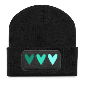 MOM. MOM. MUM. MAMA. MOTHER's DAY. HAPPY BIRTHDAY - Recycled Patch Beanie - black - Front