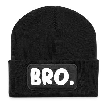 Frangin! - Beanie recyclé à patch - noir - Devant