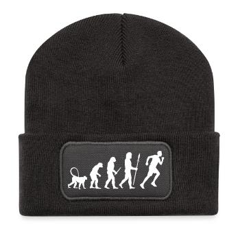 Jogger Evolution - Recycelte Patch Beanie - Dunkelgrau - Vorne