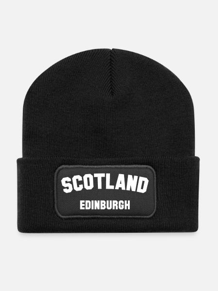 EDINBURGH Scotland Schottland - Recycled Patch Beanie - black