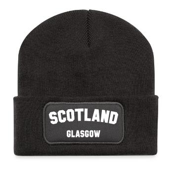 GLASGOW Scotland Schottland - Recycled Patch Beanie - dark grey - Front