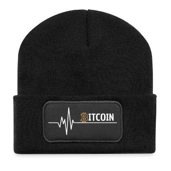 I love bitcoin - Richkid digital cryptopunk - Recycled Patch Beanie - black - Front
