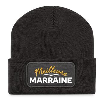 Humorous slogan beetroot wedding - Recycled Patch Beanie - dark grey - Front