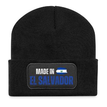 Made in El Salvador, Salvadoran pride - Recycled Patch Beanie - black - Front