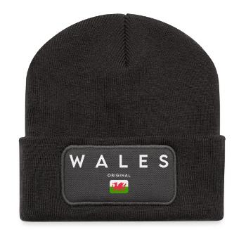 Drapeau du Pays de Galles, fierté galloise - Beanie recyclé à patch - charbon - Devant