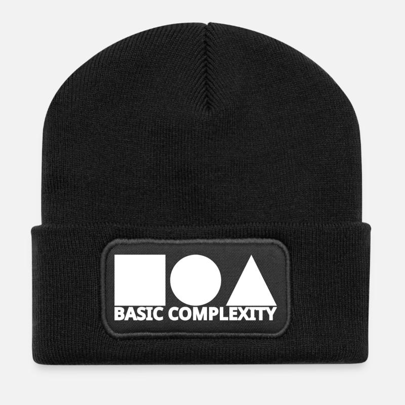 Complexité basique - Beanie recyclé à patch - noir