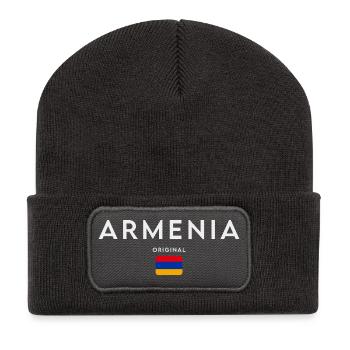Armenian flag, Armenian pride - Recycled Patch Beanie - dark grey - Front