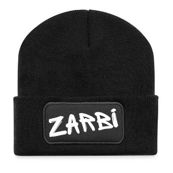 ZARBI – T-shirt Chelou Verlan Français - Beanie recyclé à patch - noir - Devant