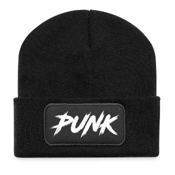 PUNK - Recycled Patch Beanie - black - Front