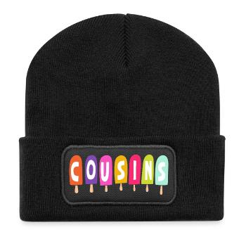 Cousins – Popsicles - Recycled Patch Beanie - black - Front
