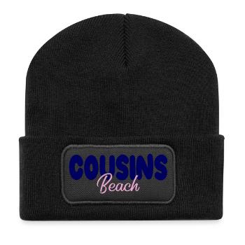 Cousins Beach – Bold & Soft - Recycelte Patch Beanie - Schwarz - Vorne