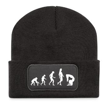 Quote for a contortionist - Recycled Patch Beanie - dark grey - Front