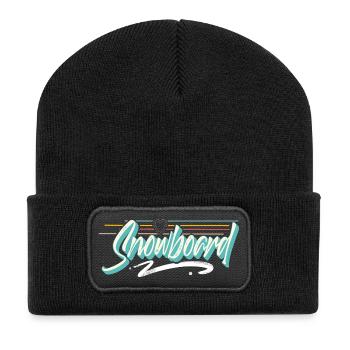 Snowboard - Recycled Patch Beanie - black - Front