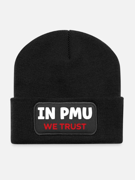 pmu - Beanie recyclé à patch - noir