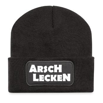 Léchage de cul - Beanie recyclé à patch - charbon - Devant