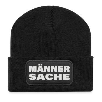 Entreprise pour hommes - Beanie recyclé à patch - noir - Devant