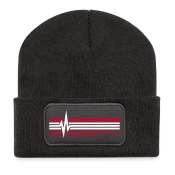 Battement de cœur Autriche ECG Autriche Autrichiens - Beanie recyclé à patch - charbon - Devant
