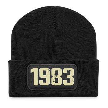 Jubiläum 1983 - Recycelte Patch Beanie - Schwarz - Vorne