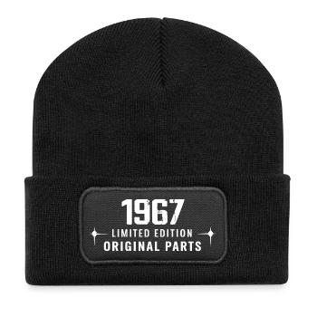 Vintage 1967 - Recycelte Patch Beanie - Schwarz - Vorne