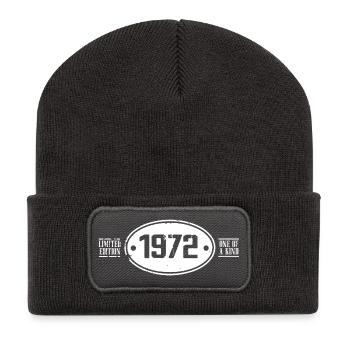 1972 Anniversaire 1972 - Beanie recyclé à patch - charbon - Devant