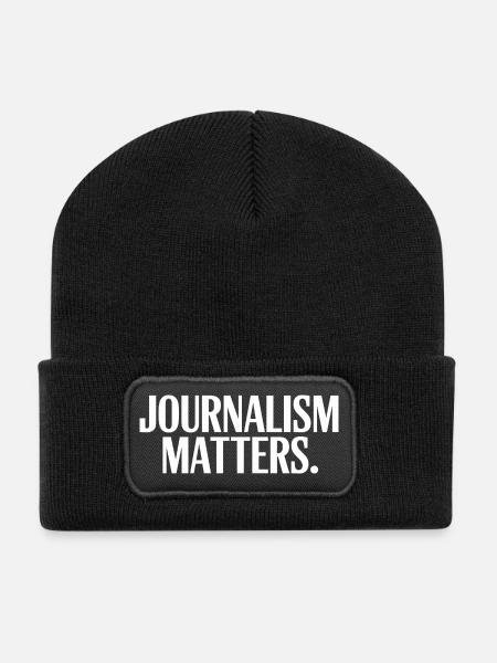 Journalism Matters - Recycled Patch Beanie - black