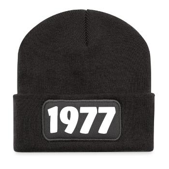 1977 - Recycled Patch Beanie - dark grey - Front