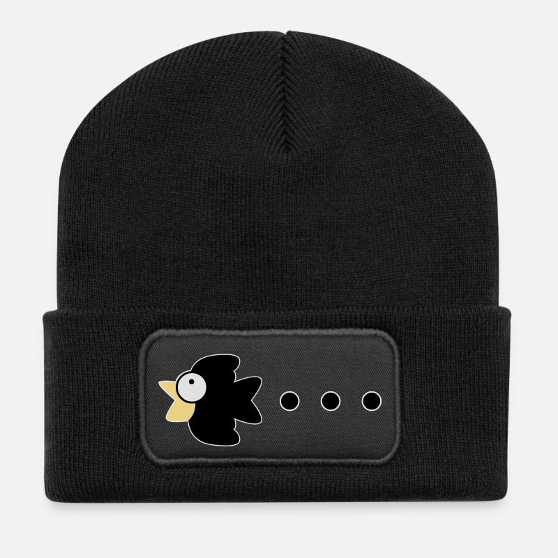 crow - Recycled Patch Beanie - black