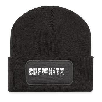 Chemnitz - Recycelte Patch Beanie - Dunkelgrau - Vorne