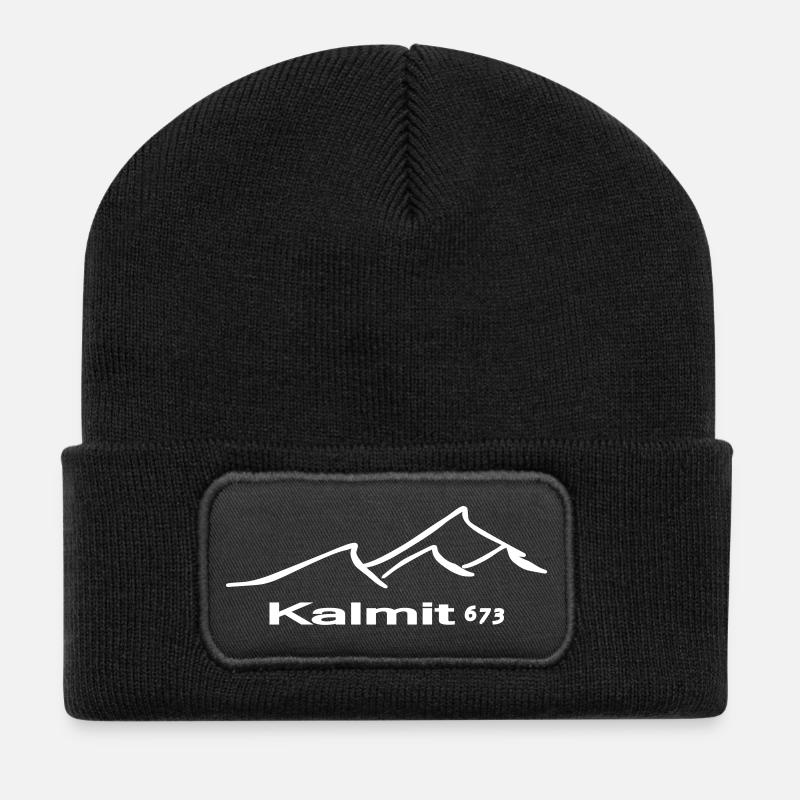 Kalmit Berg - Recycelte Patch Beanie - Schwarz
