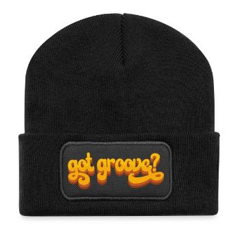 Vintage Funk Soul Music Got Groove? Rétro 60s 70e - Beanie recyclé à patch - noir - Devant