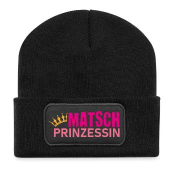 Muddy run shirt Matsch Prinzessin Laufshirt Team - Recycelte Patch Beanie - Schwarz - Vorne