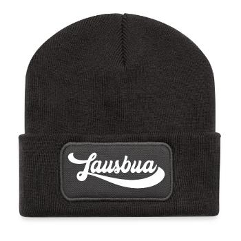 Lawsbua Script Emblem - Recycelte Patch Beanie - Dunkelgrau - Vorne
