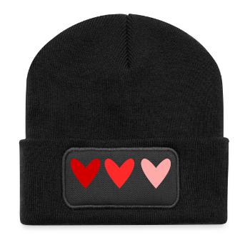 SAINT VALENTINE. bachelorette party. I LOVE YOU. I LOVE YOU. LOVE - Recycled Patch Beanie - black - Front