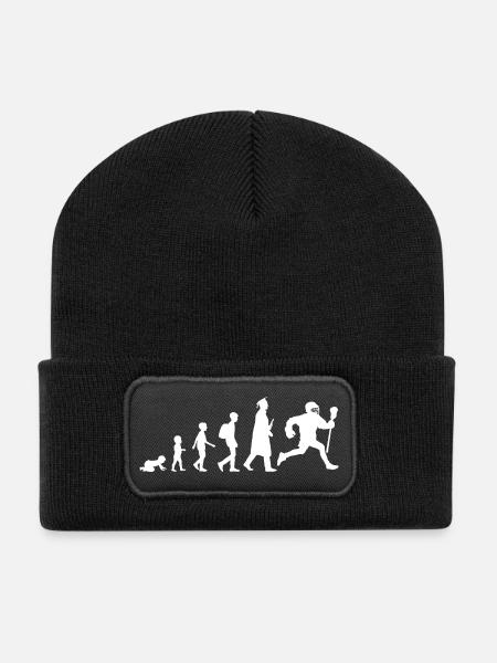 Lacrosse Evolution - Recycelte Patch Beanie - Schwarz