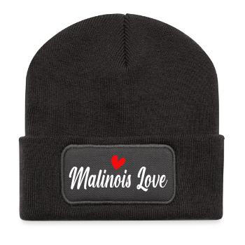 Malinois Love - Recycled Patch Beanie - dark grey - Front