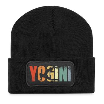 Yogini Vintage Look - Recycled Patch Beanie - black - Front