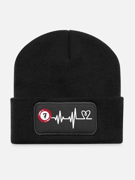 Billard Billardkugel - Recycelte Patch Beanie - Schwarz